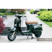 Электроскутер GreenCamel Vespa Style, 72V 3000W R12 быстросъем Темно-зеленый