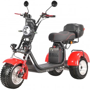 Электроскутер CityCoco White Siberia TRIKE Ikra 5000w красный