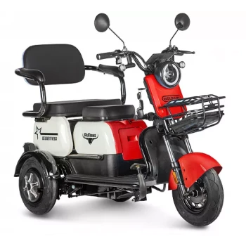 Электротрицикл Rutrike Gelbert Vega 48V/60V 600Вт Красный