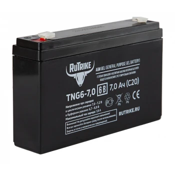 Тяговый аккумулятор RuTrike TNG6-7,0 (6V7,0A/H C20)